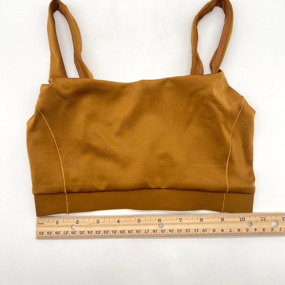 LEFT ON FRIDAY Top Shelf Bikini Top Womens Small Tan Lines Brown Square NeckNEW - Picture 4 of 9